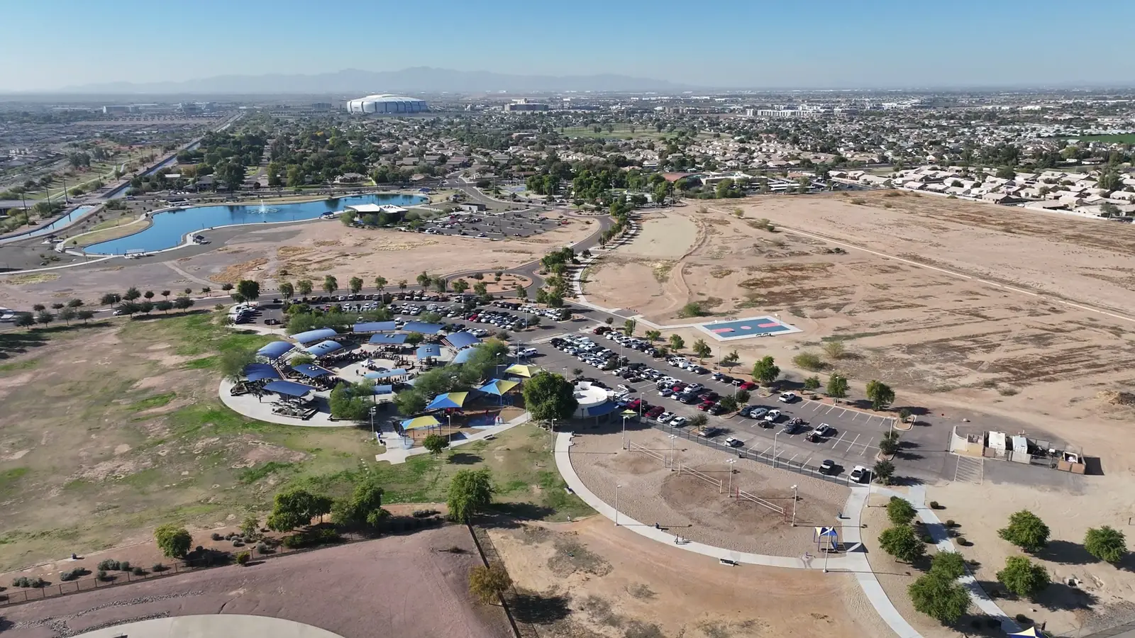 Aerial view of Glendale, Arizona near Arrowhead Ranch
