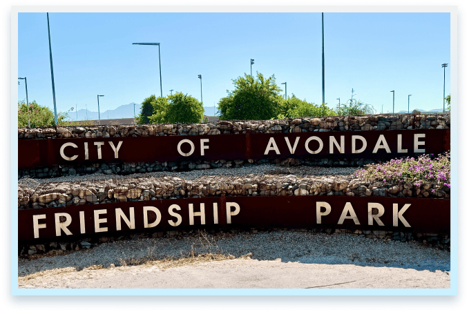 Friendship Park in the City of Avondale, AZ