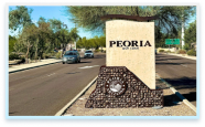 Town of Peoria, AZ sign